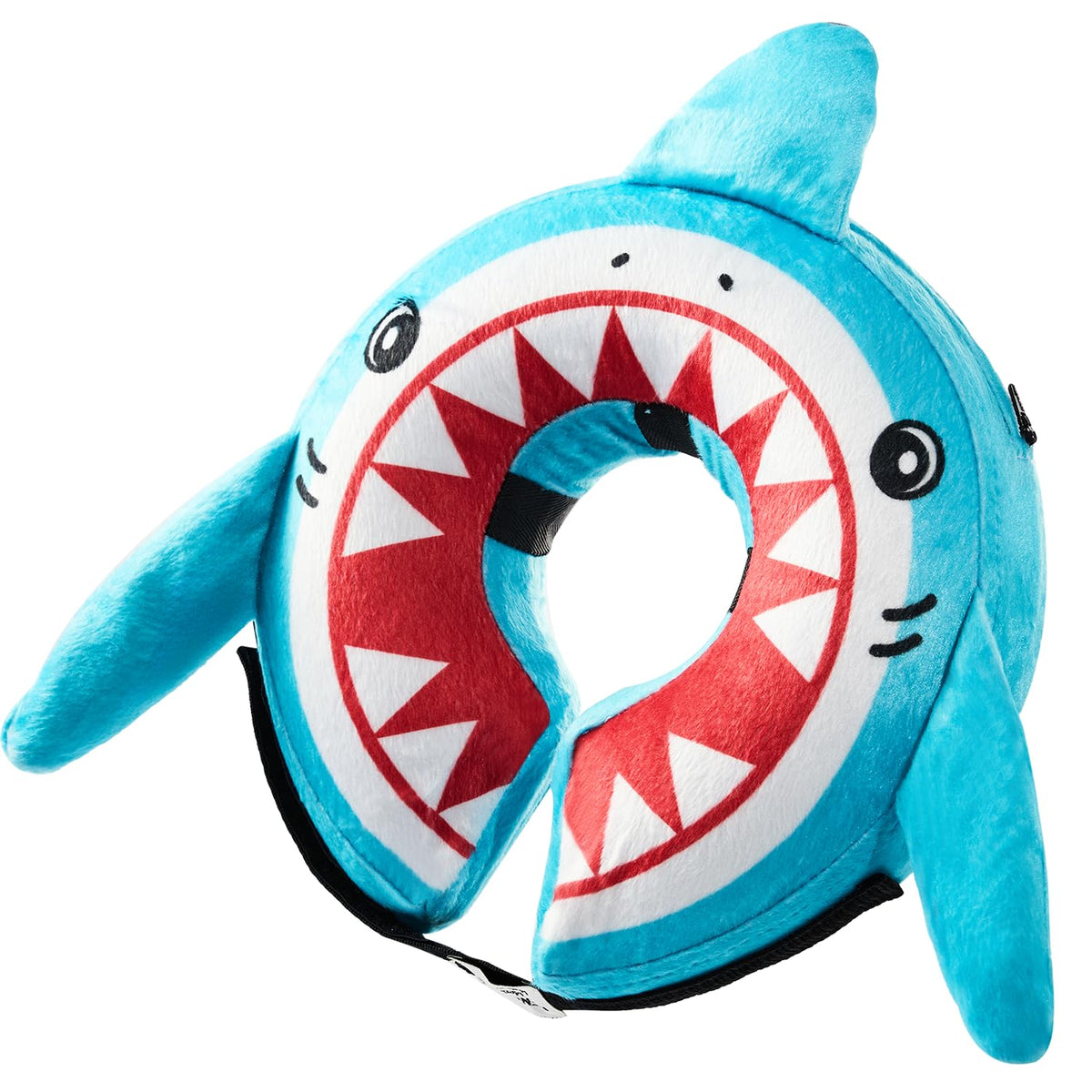 BENCMATE inflatable dog cone shark design enables comfortable wear and easy meals.