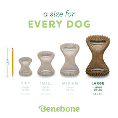 Benebone closeup shows dental-stimulation ridges on the surface.