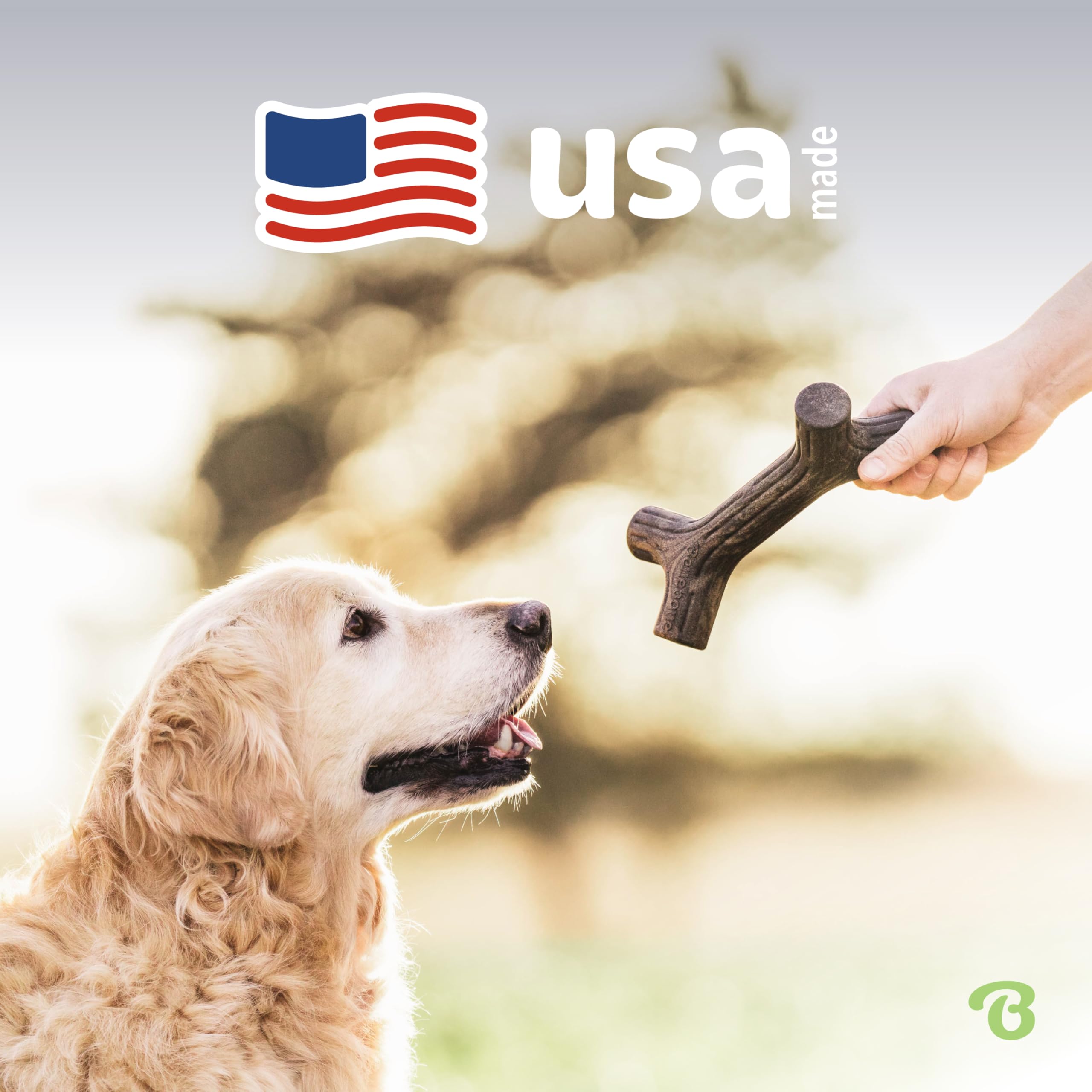 Benebone Maplestick easy-grip shape enables comfortable handling