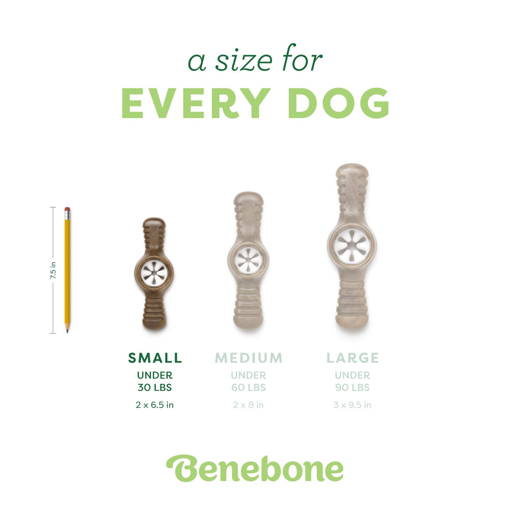 Benebone Pawplexer made-in-usa badge indicates American-made quality and safety.