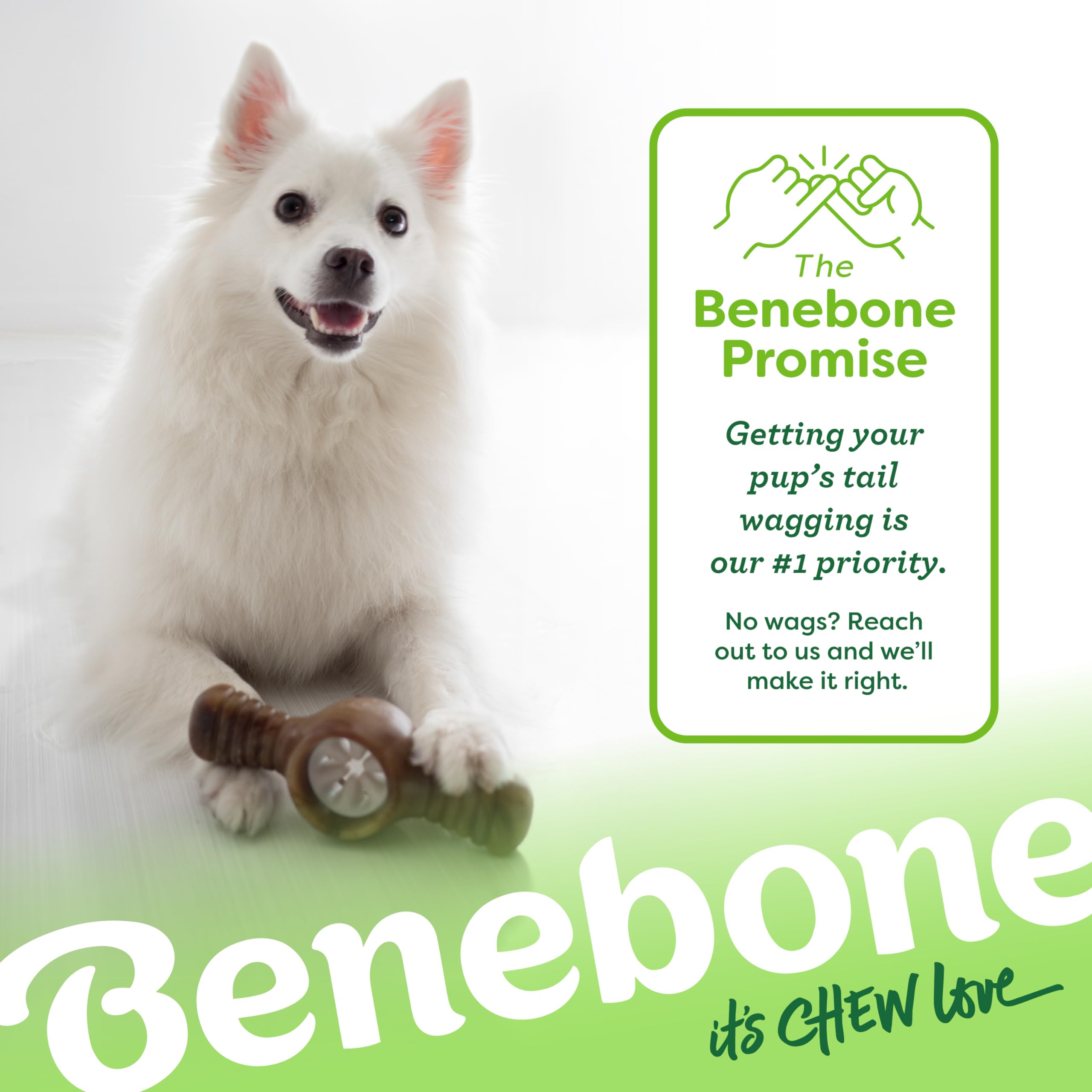 Benebone Pawplexer medium-size fits average adult dogs for balanced play
