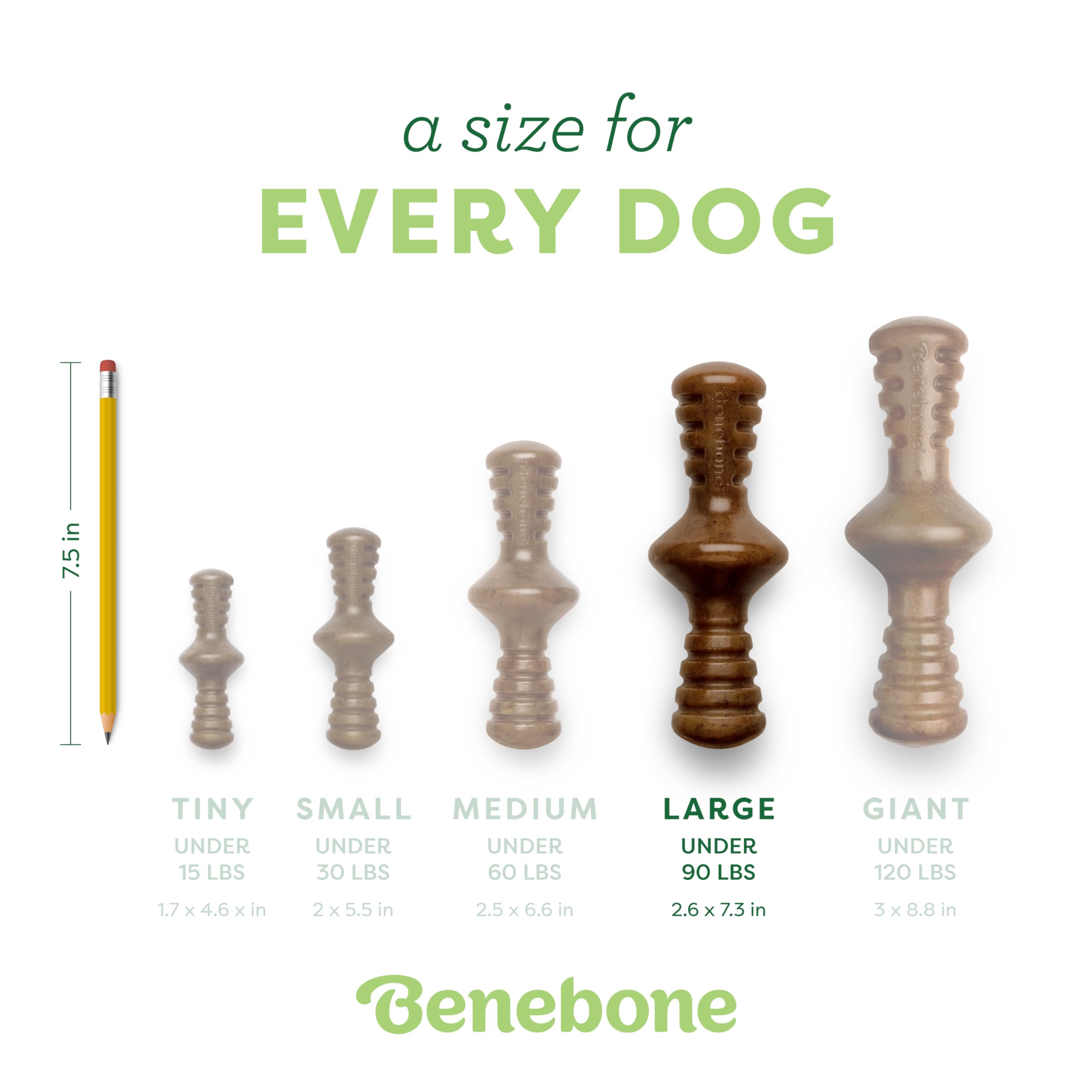 Benebone Zaggler durable nylon for long-lasting chewing