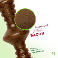 Benebone Zaggler real bacon flavor invites tasty chews