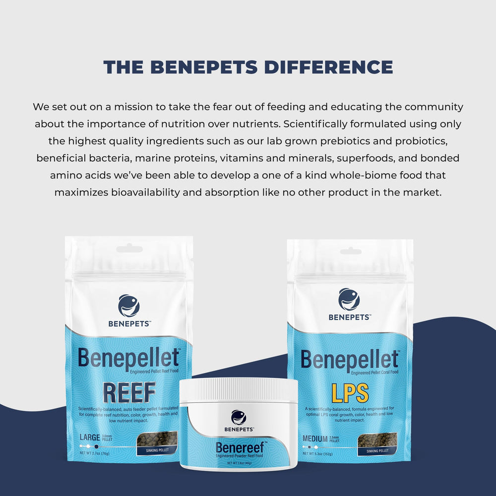 Benepets BeneReef made in USA packaging and quality ingredients.