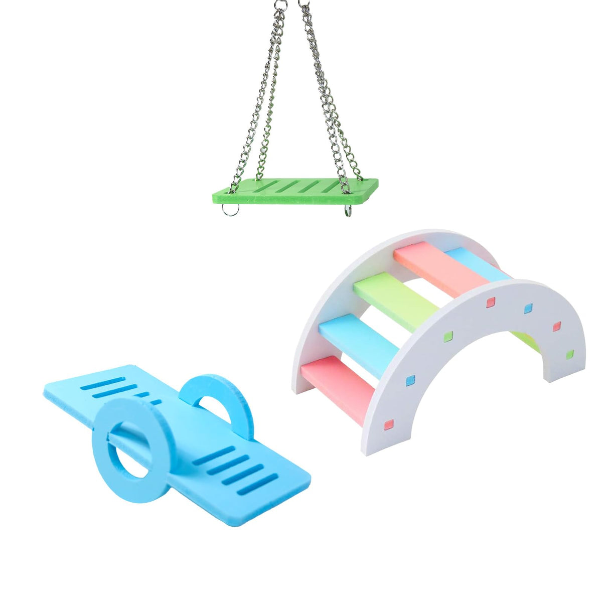 Benepoint hamster rainbow bridge shows a vivid arc for climbing and playful exploration.