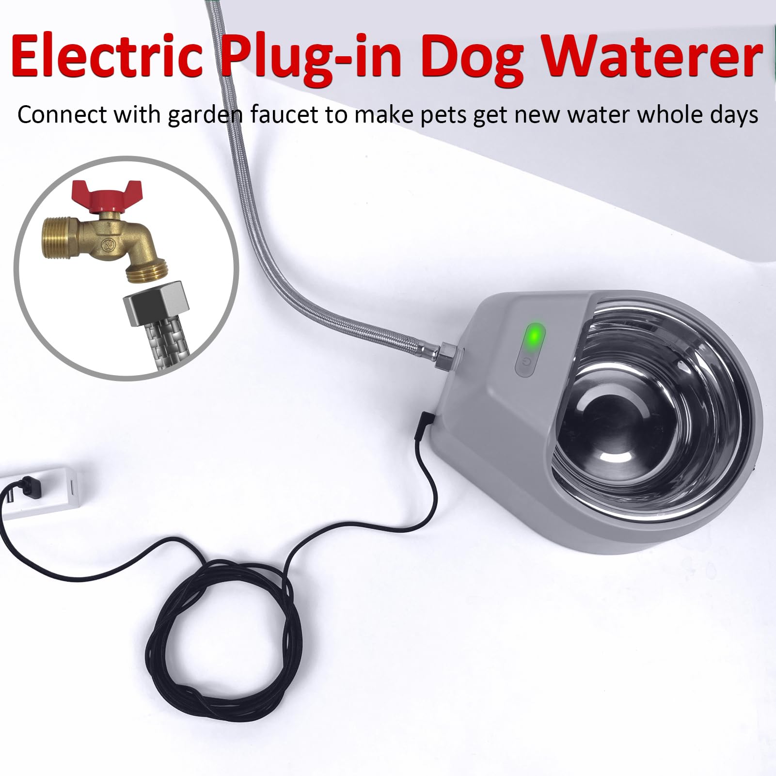 BENTOPAL dog water fountain auto replenish action in use