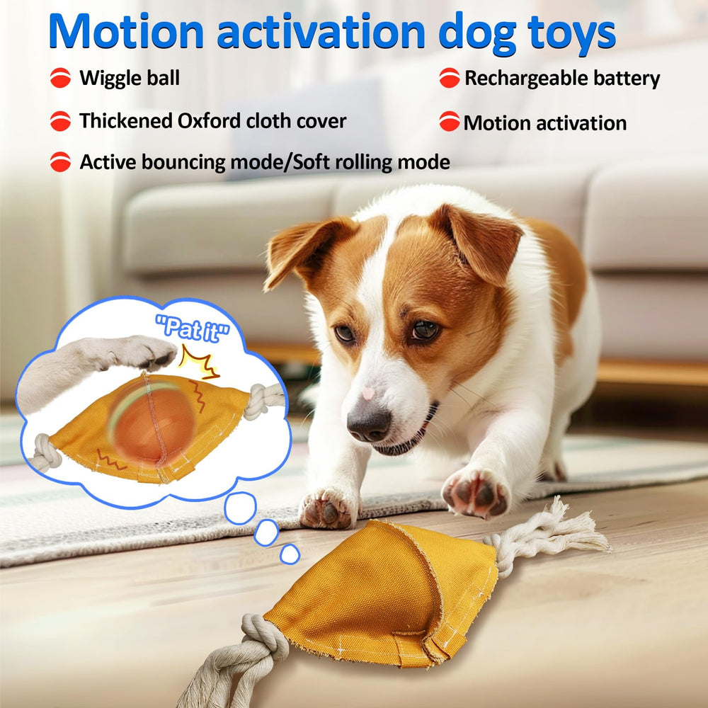 BENTOPAL interactive ball, rolling mode with lights for puppy-friendly play.