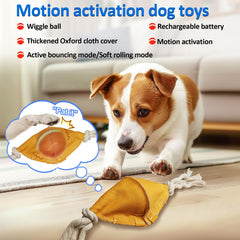 BENTOPAL interactive ball, rolling mode with lights for puppy-friendly play.