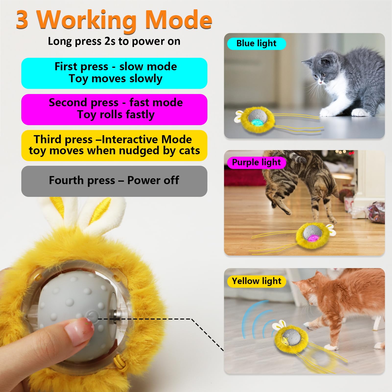 BENTOPAL three-modes show slow, fast, interactive play options