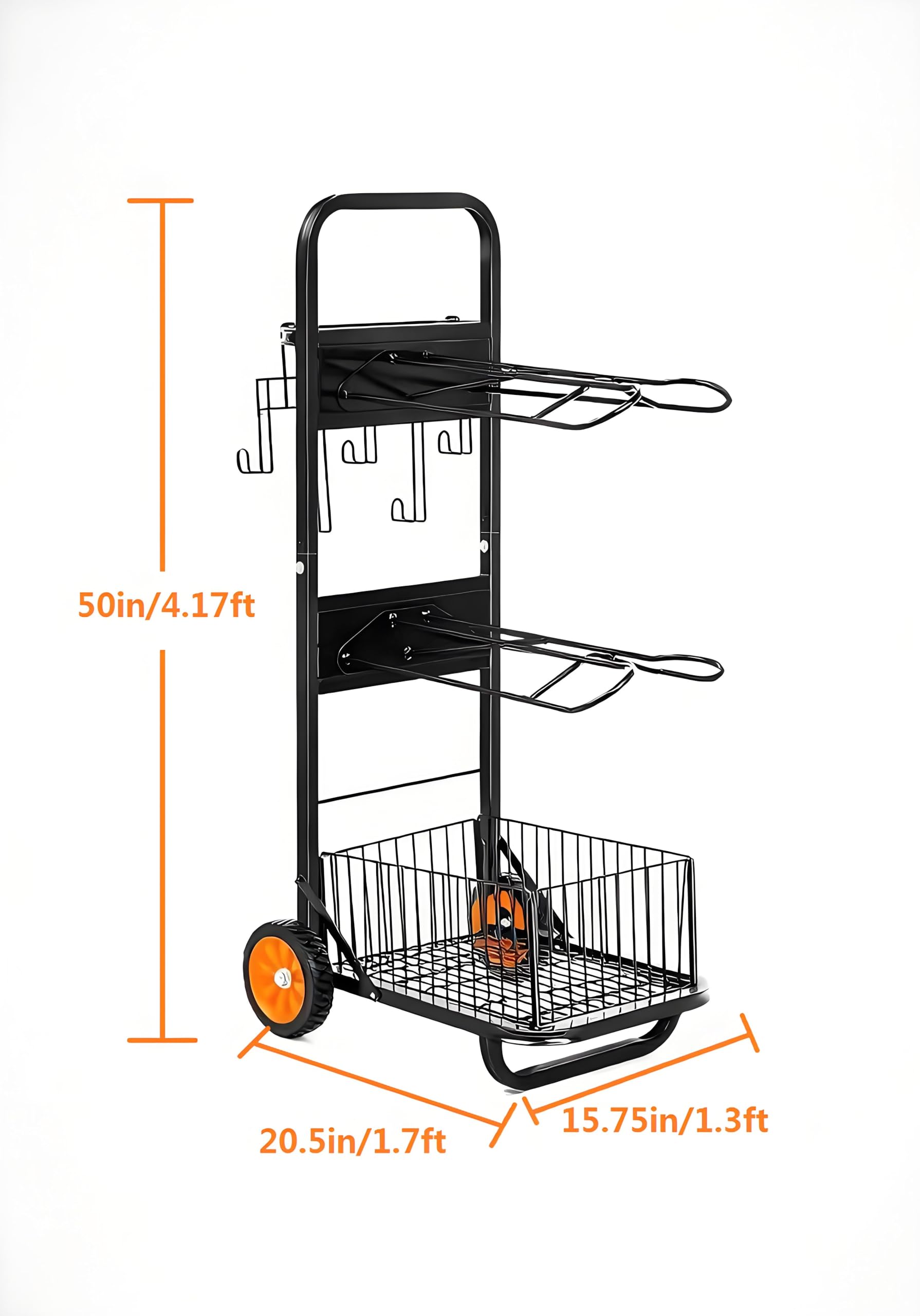 Benyijs foldable saddle pad rack stand open view for compact storage.