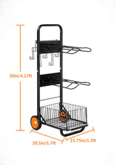Benyijs foldable saddle pad rack stand open view for compact storage.
