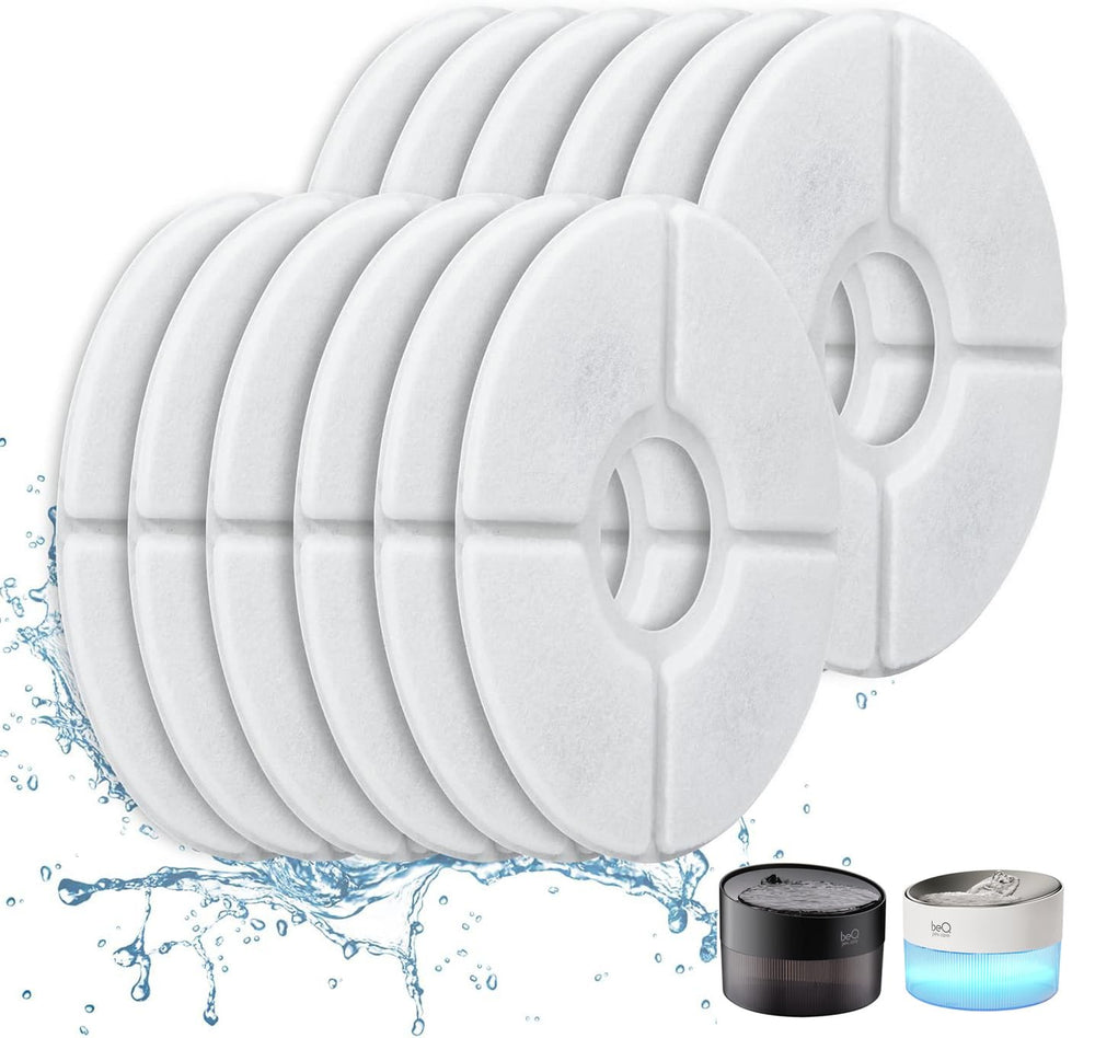 BEQ E1 Infinity cat fountain replacement filters 12-pack ensuring clean water for pets