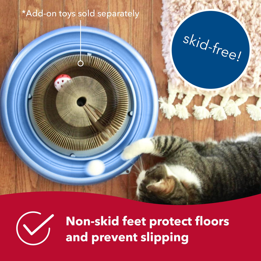 Bergan Coastal Pet Turbo Scratcher replaceable scratch pad for easy upkeep.