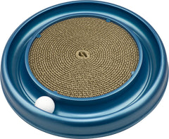 Bergan Coastal Pet Turbo Scratcher ball-track view promotes active play.