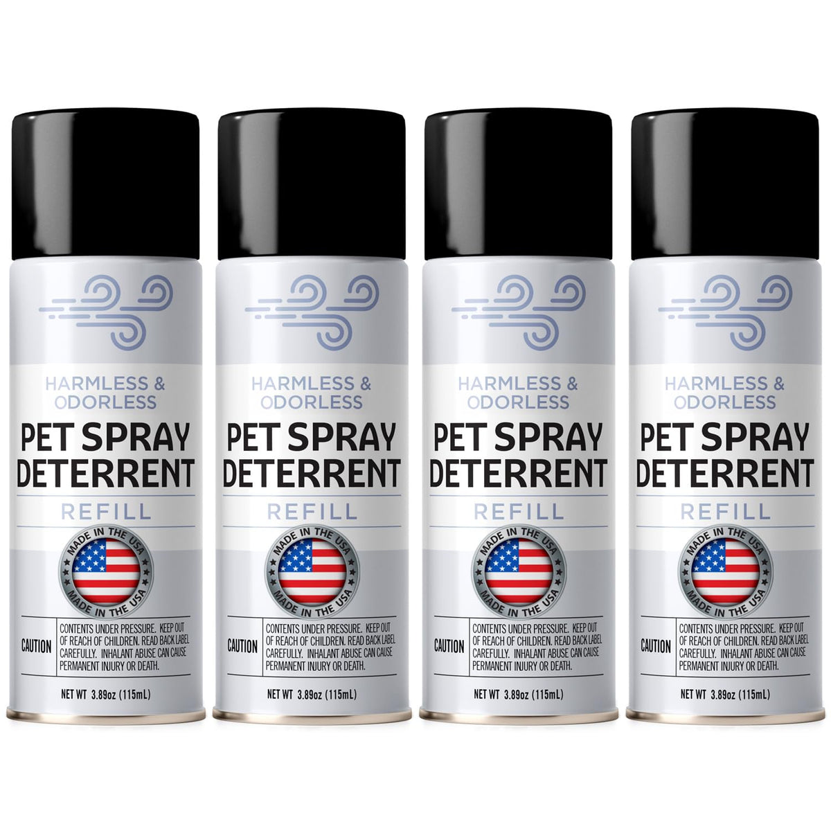 Berkland ssscat refill 4-pack ready for PetSafe system, convenient pet-safe deterrent.