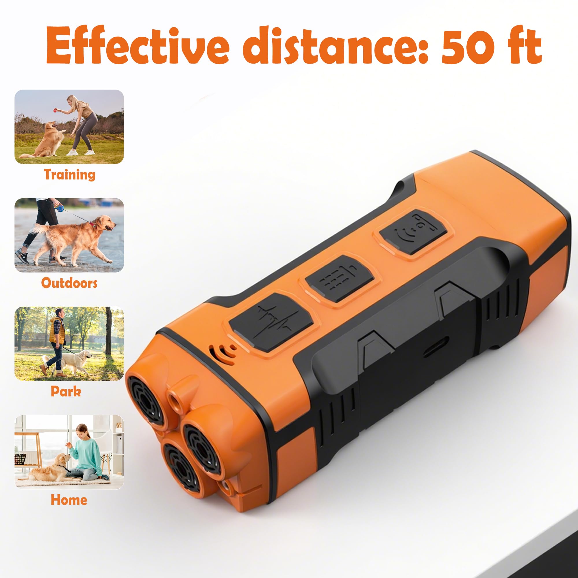 BESHAARK 5 in 1 sonic bark deterrent LED flashlight aids late-night walking and safety.