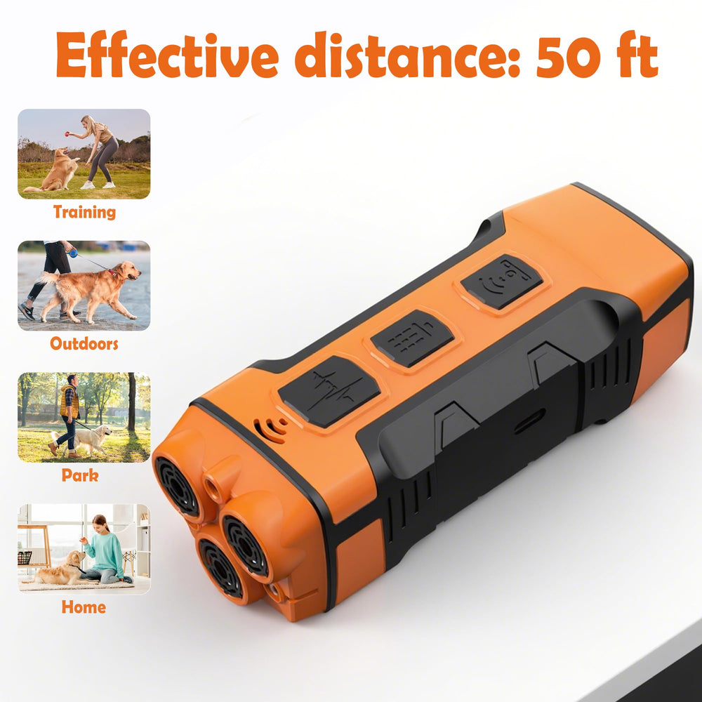 BESHAARK 5 in 1 sonic bark deterrent LED flashlight aids late-night walking and safety.
