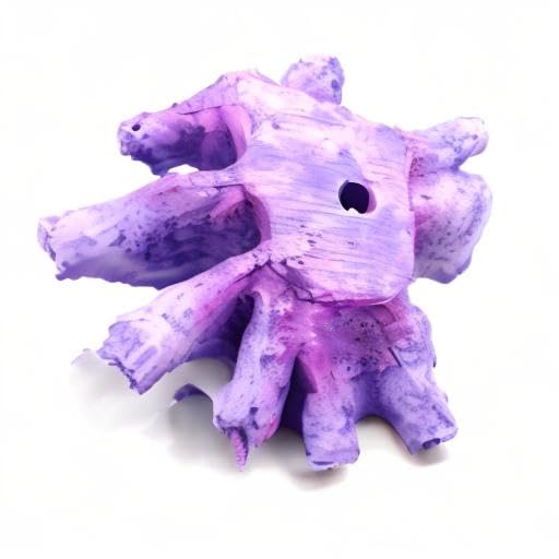 Besimple purple coral ornament suited for hotel displays.