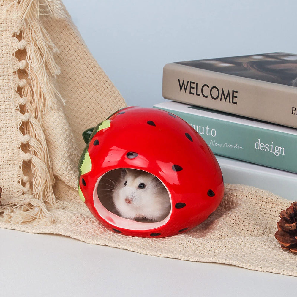 Besimple ceramic-material hideout looks smooth and durable, easy to clean after play