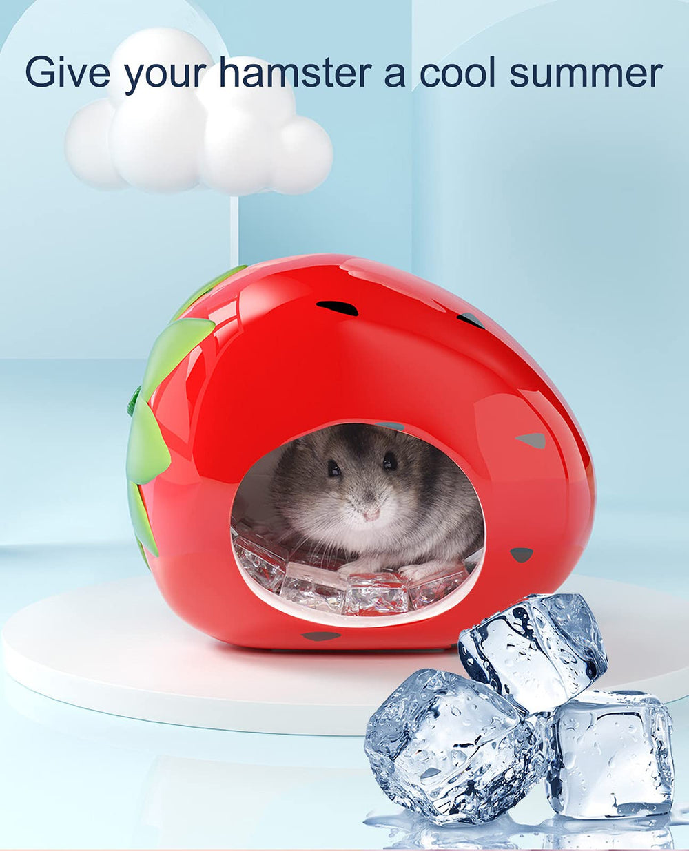 Besimple hamster hideout feeding-bottle design doubles as a cozy shelter and play space