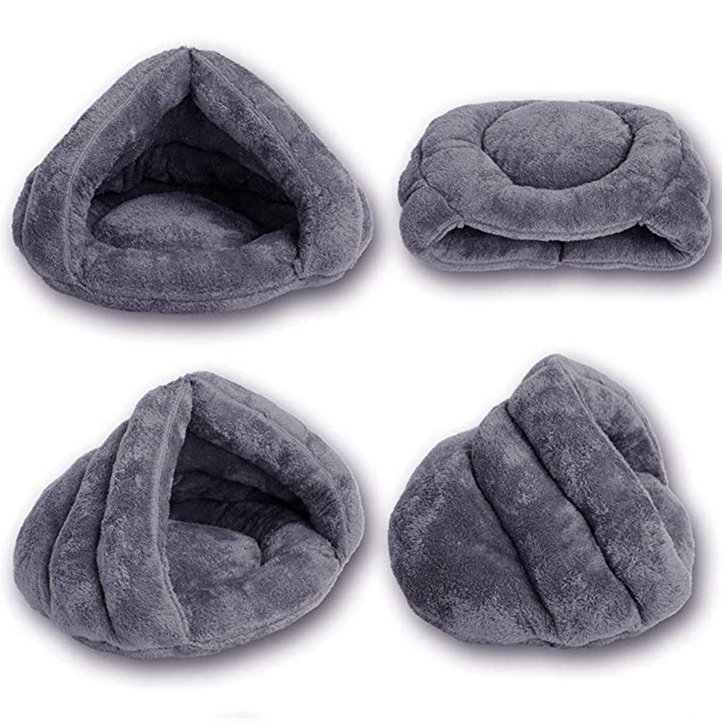Beskie Pet Tent Cave Bed anti skid base keeps bed in place on floors.
