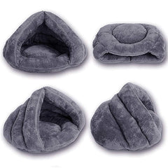 Beskie Pet Tent Cave Bed anti skid base keeps bed in place on floors.