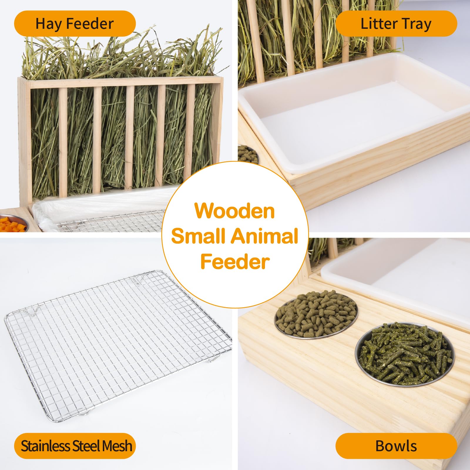 BESNEW large capacity feeder reduces refills during daily playtime