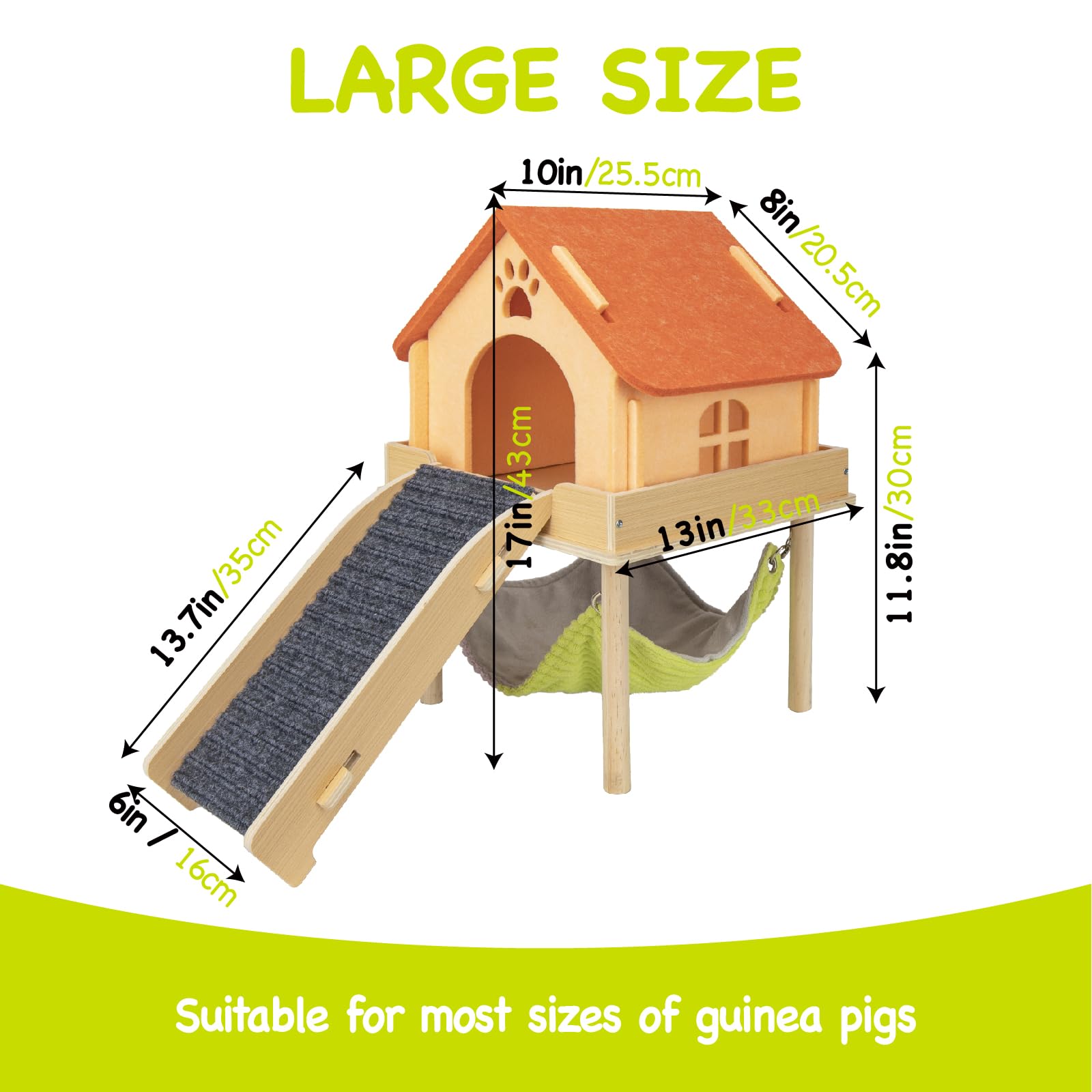 BESNEW natural wood close-up shows durable, safe materials for small pets.