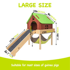 BESNEW guinea pig stairs with felt pads support easy climbing