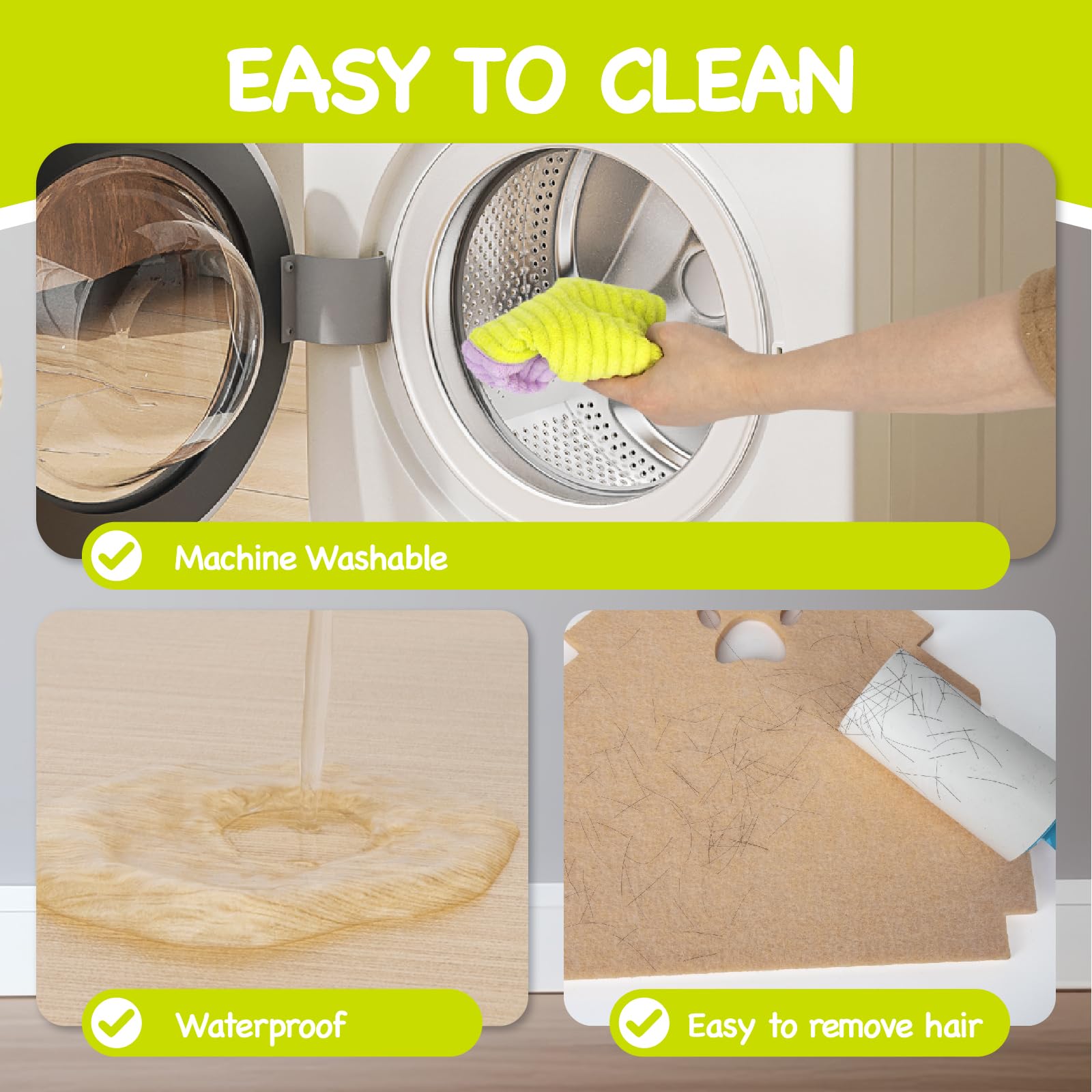 BESNEW easy-clean design with machine-washable hammock simplifies hygiene in habitats.