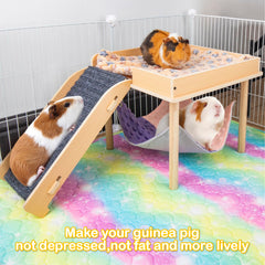 BESNEW guinea pig hammock fabric close-up highlighting soft, easy-clean material.
