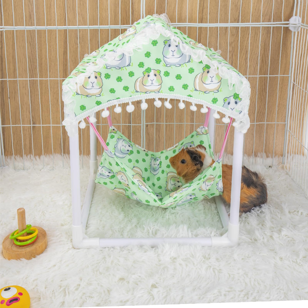 BESNEW guinea pig hammock PVC holder prevents gnawing for pet safety