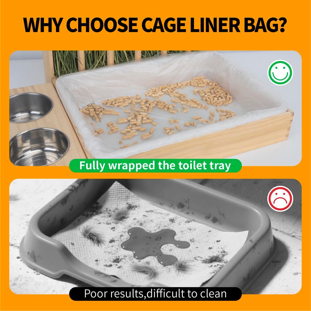 BESNEW rabbit cage liner with elastic opening for easy install.