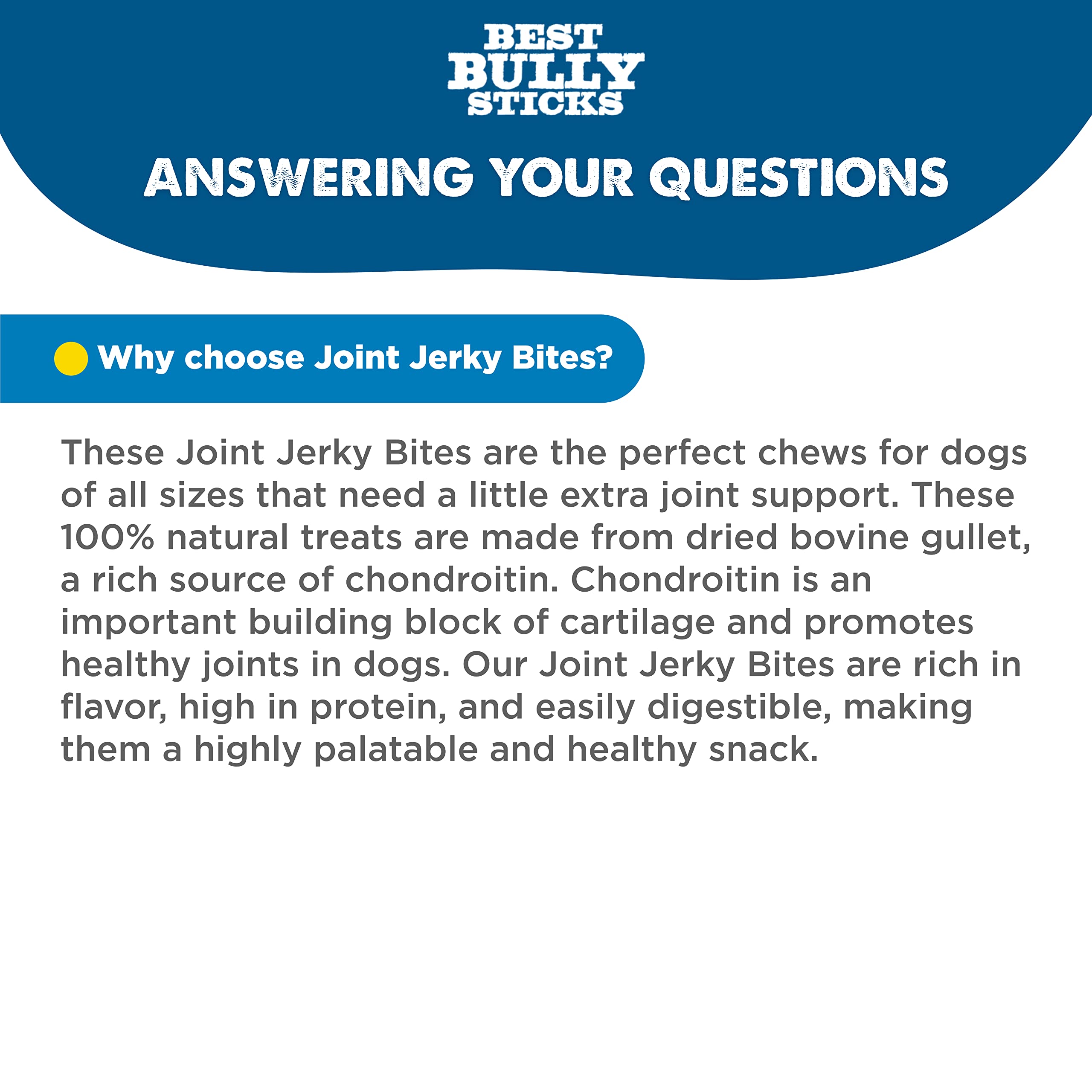 Best Bully Sticks supports dental hygiene through chewing action.