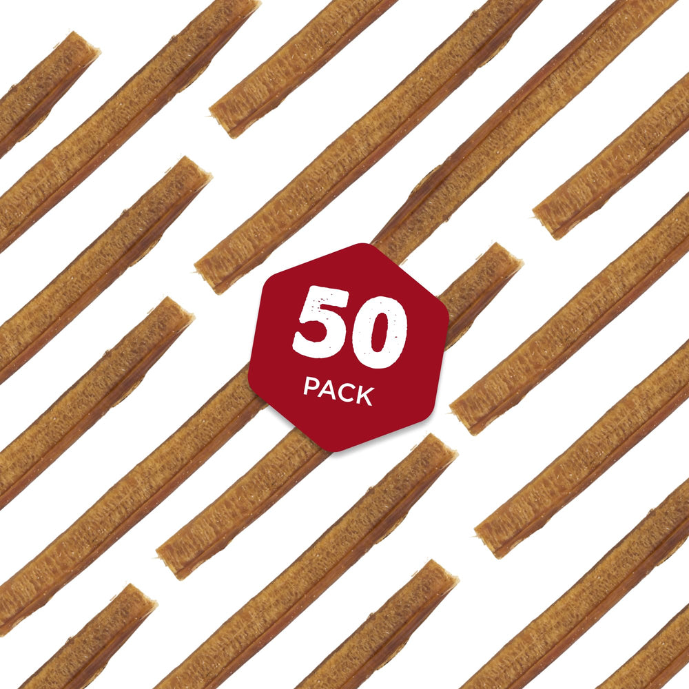Best Bully Sticks 6in 100percent beef—grass-fed, single-ingredient treat for pups.