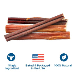 Best Bully Sticks 6in dog-chewing action shows a satisfying chew for bigger breeds