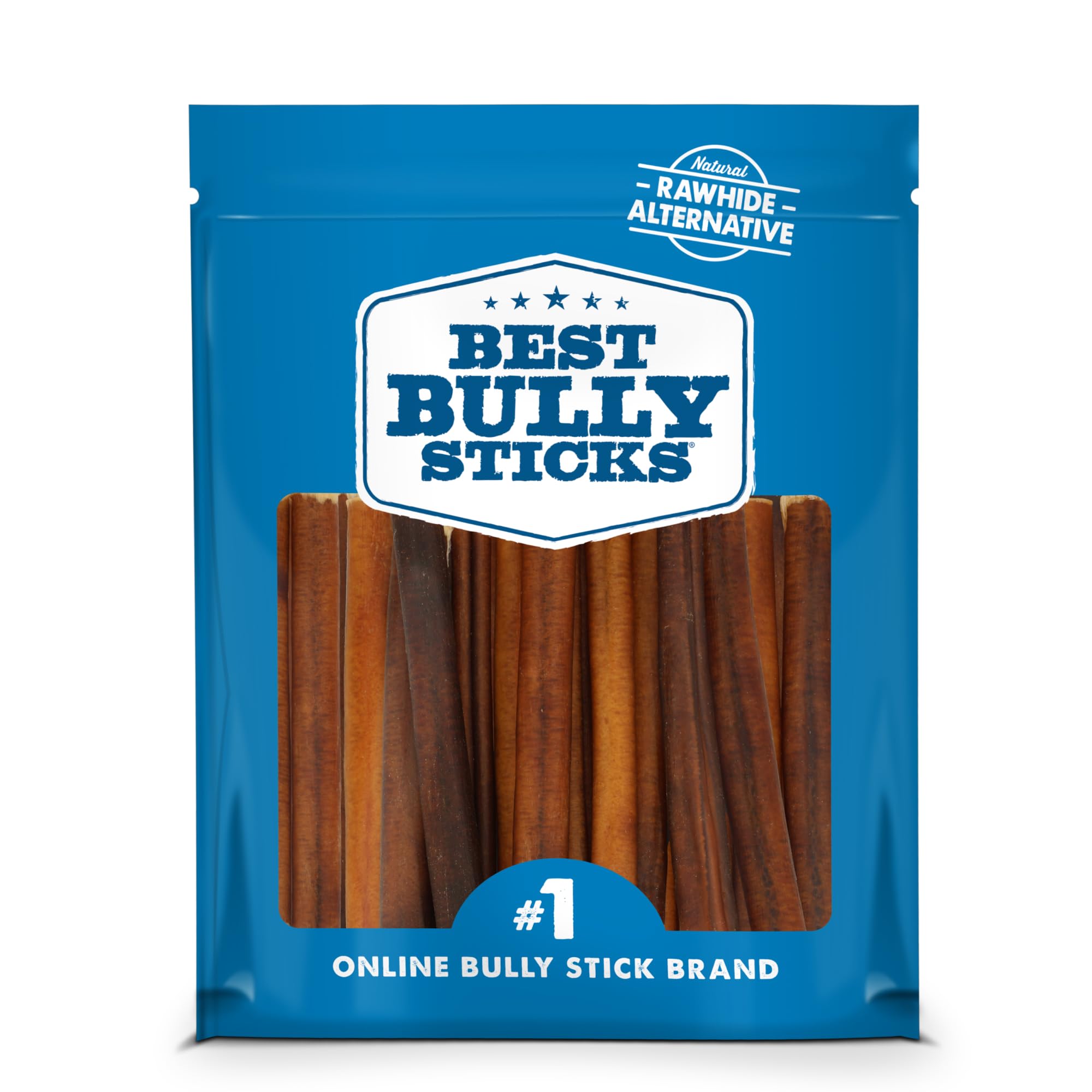 Best Bully Sticks 6in pack-shot—bulk dog chews for durable, grain-free fun.