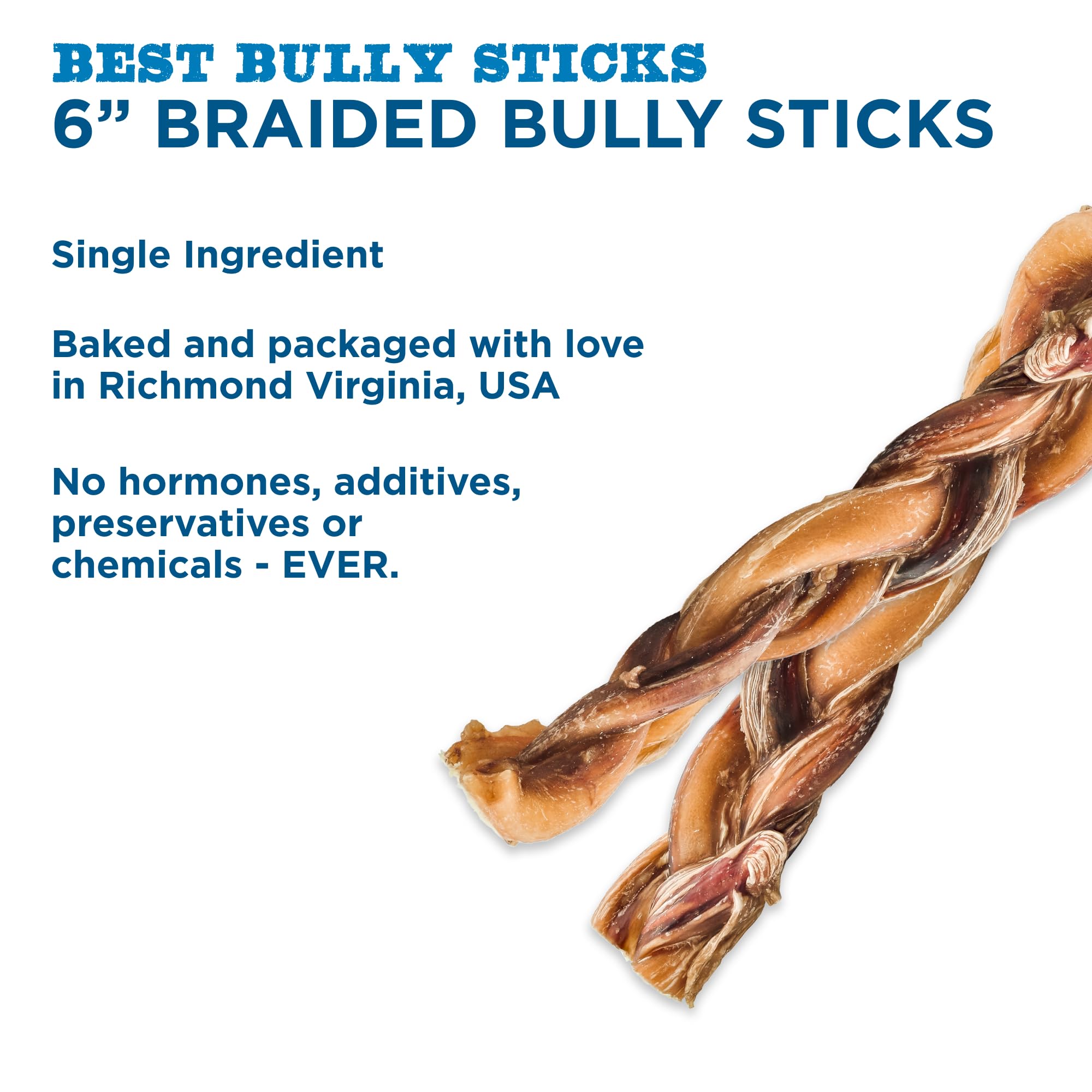 Best Bully Sticks 6-inch chew designed for aggressive chewers; longer chew sessions.