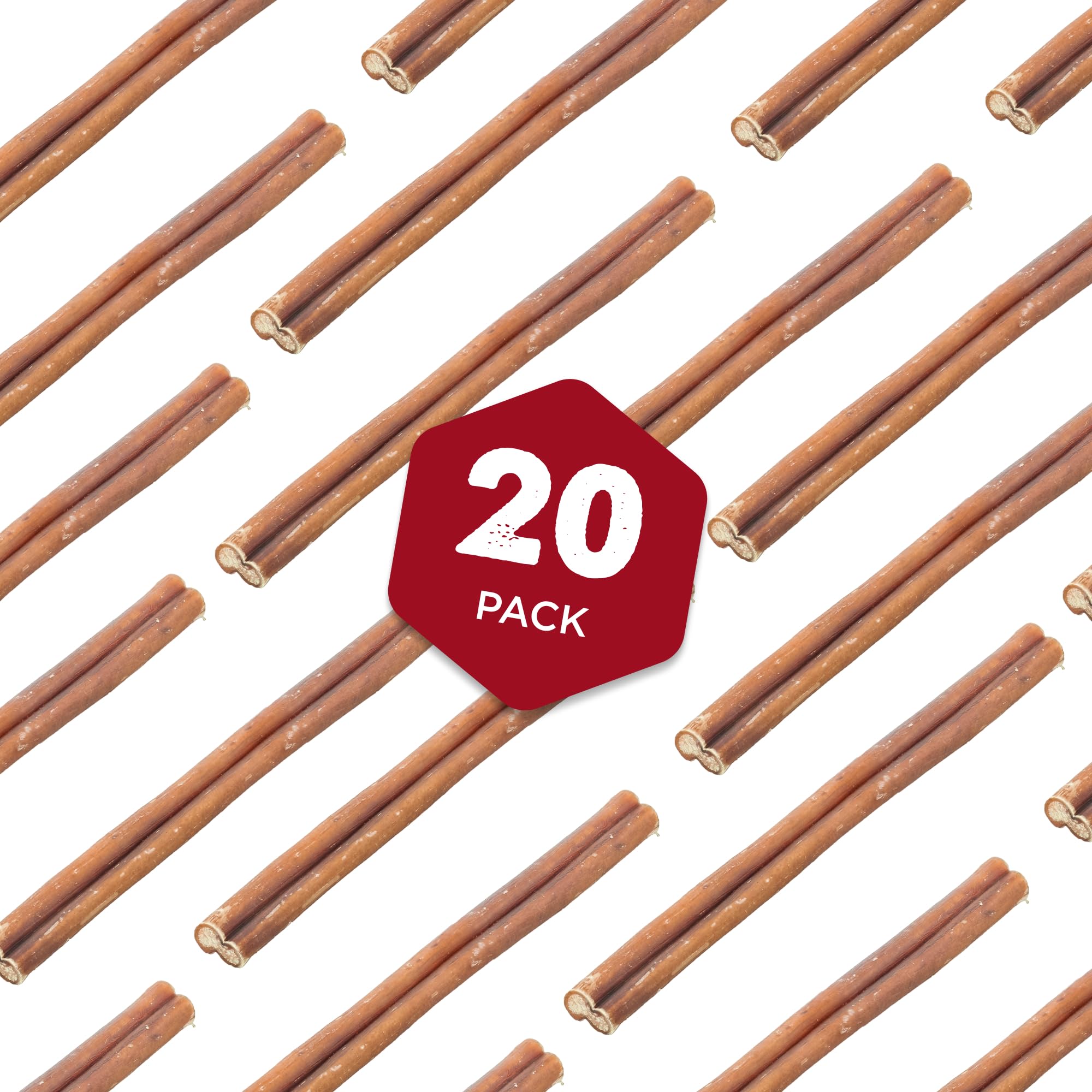 Best Bully Sticks bulk bag label communicates odorless formula and grain-free promise