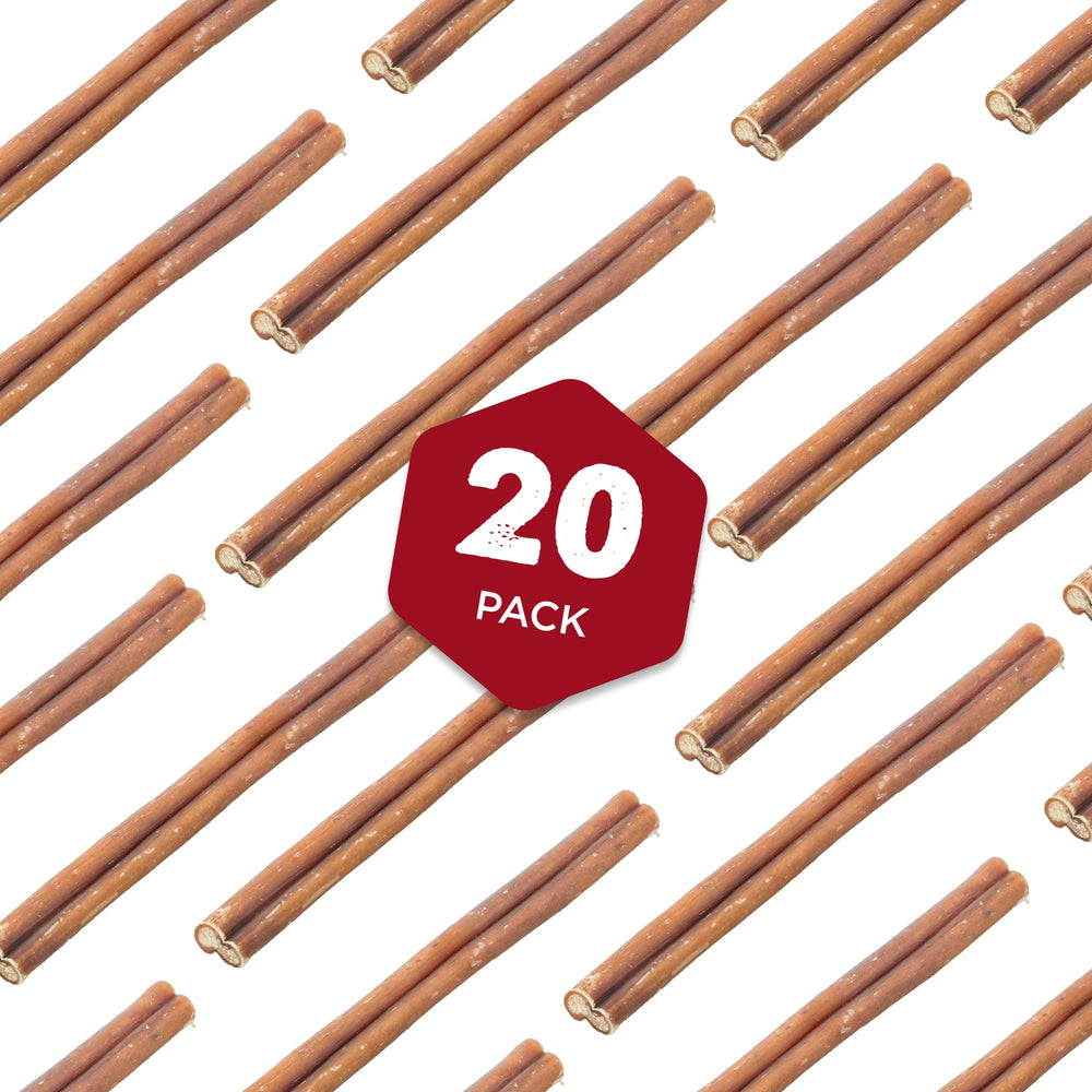 Best Bully Sticks bulk bag label communicates odorless formula and grain-free promise