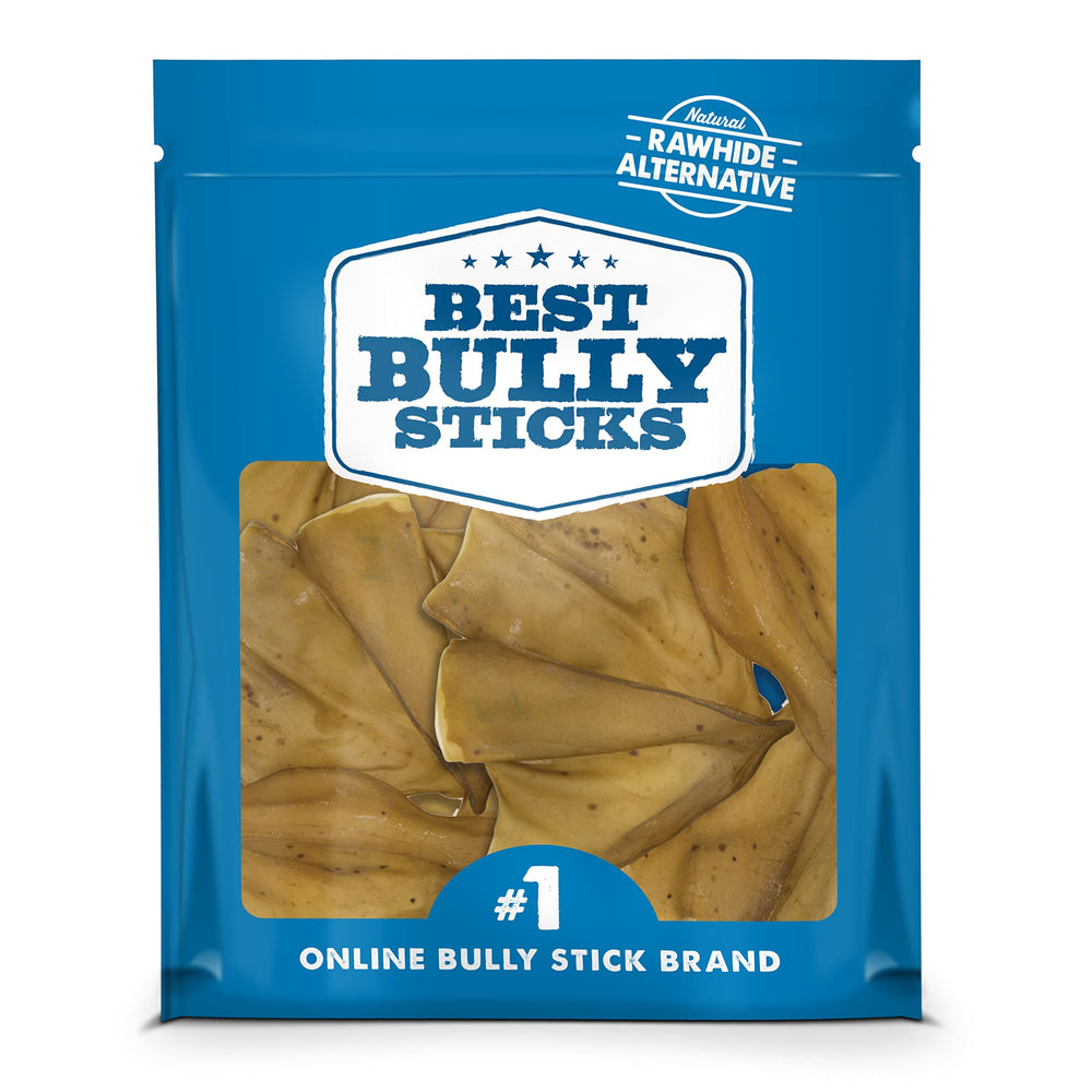Best Bully Sticks cow ears pack 15-count—long-lasting dog chew
