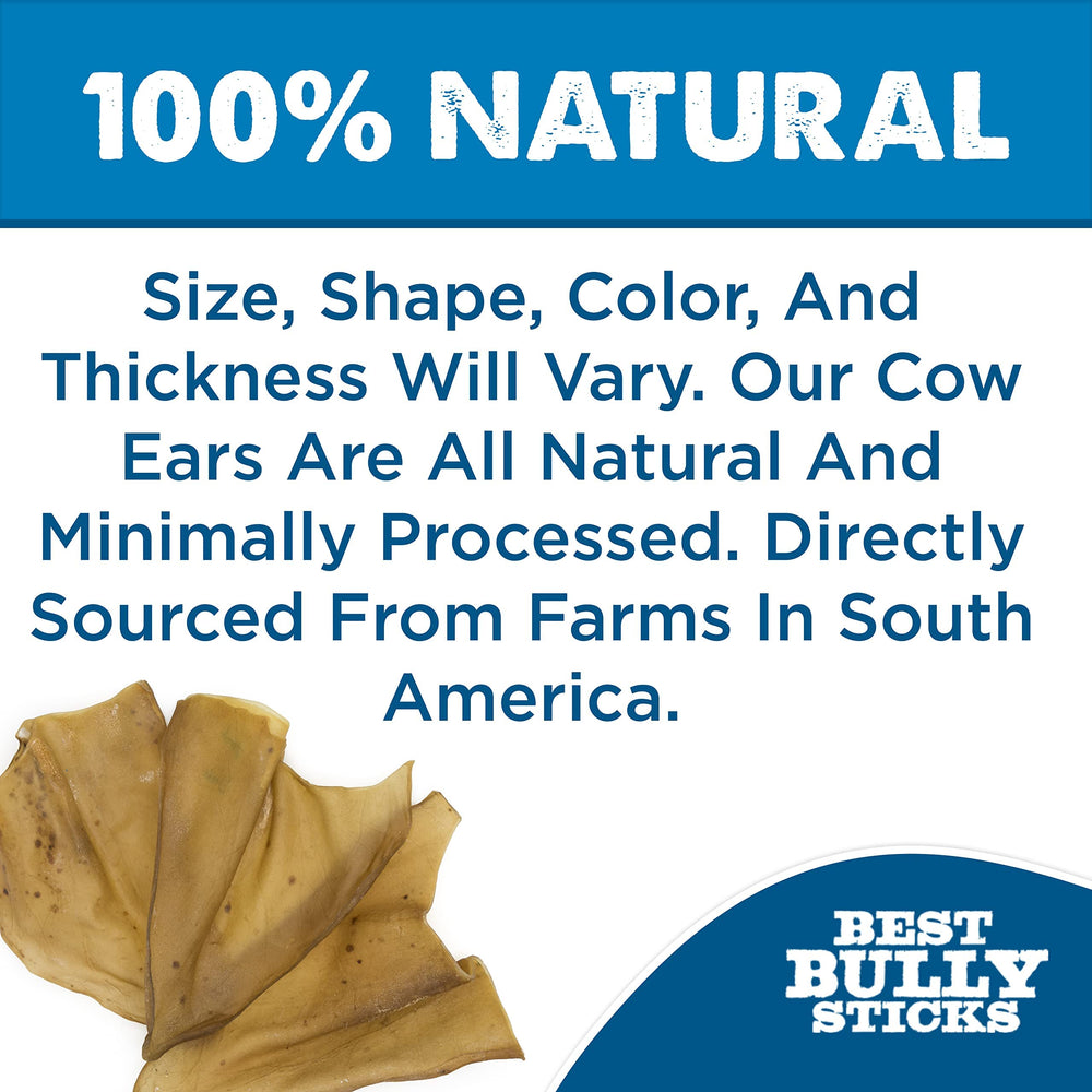 Best Bully Sticks cow ears single-ingredient cut—pure beef chew for dogs