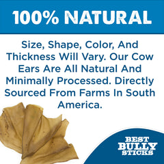 Best Bully Sticks cow ears single-ingredient cut—pure beef chew for dogs