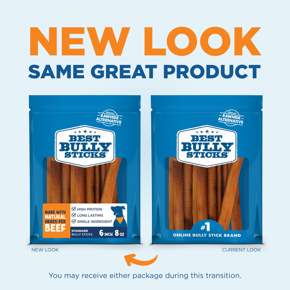 Best Bully Sticks grass-fed-beef: natural, single-ingredient chew with high protein for active dogs.