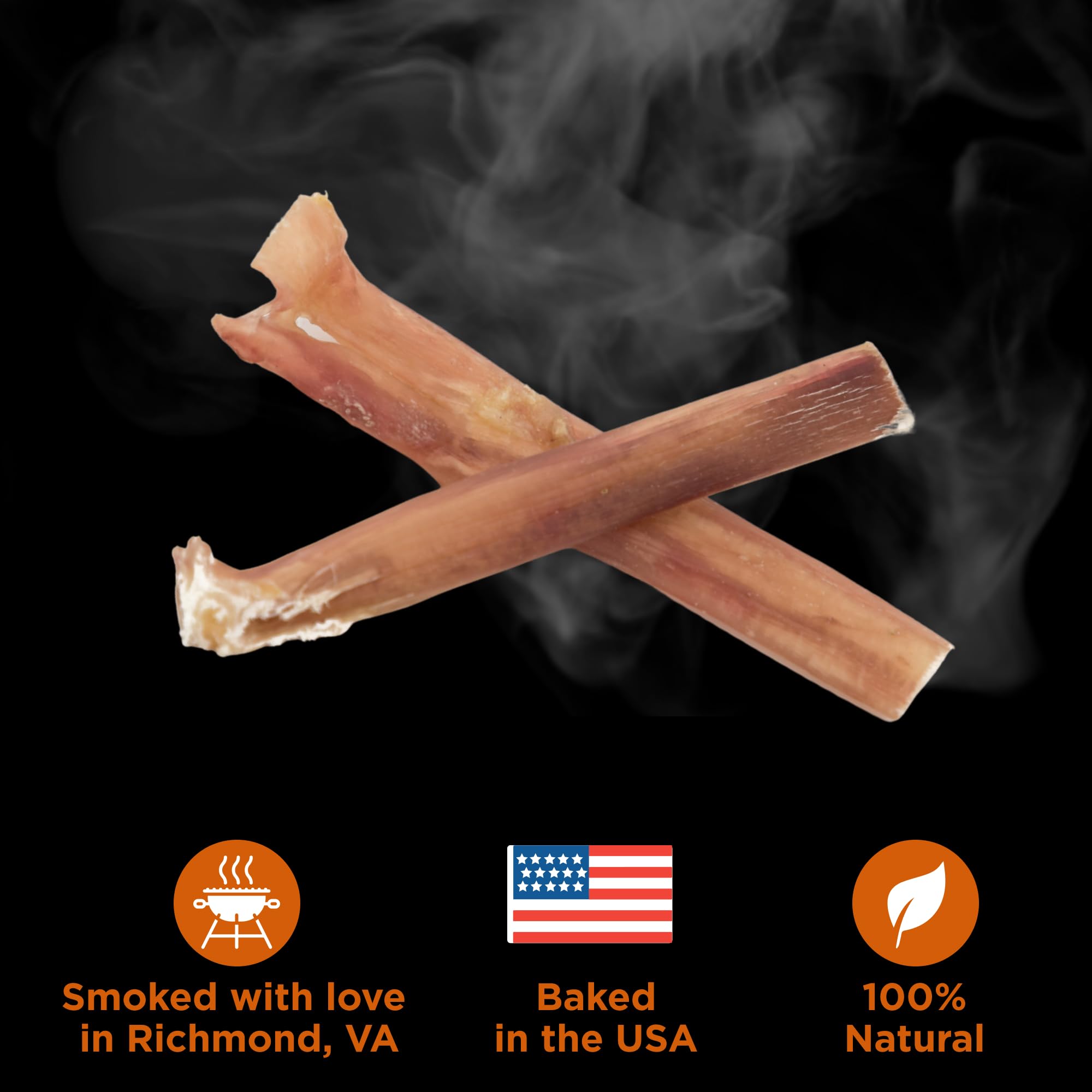 Best Bully Sticks Hickory Smoked 4in dental-health visual suggests chewing may aid oral upkeep.