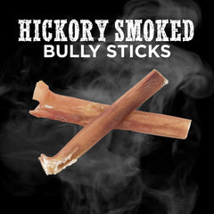 Best Bully Sticks Hickory Smoked 4in pack open shows treats ready for chews.