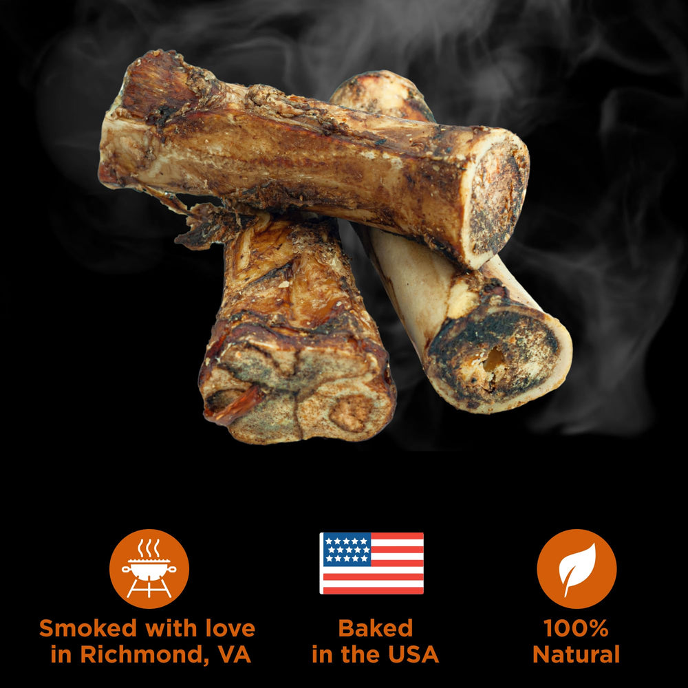 Best Bully Sticks marrow bones for large breeds, demonstrates durable chew for power chewers