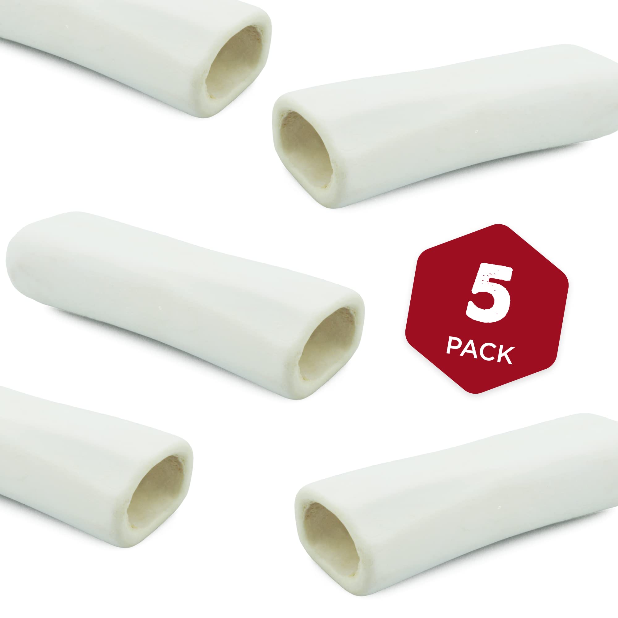 Best Bully Sticks hollow shin bones dental texture helps reduce tartar with each chew.