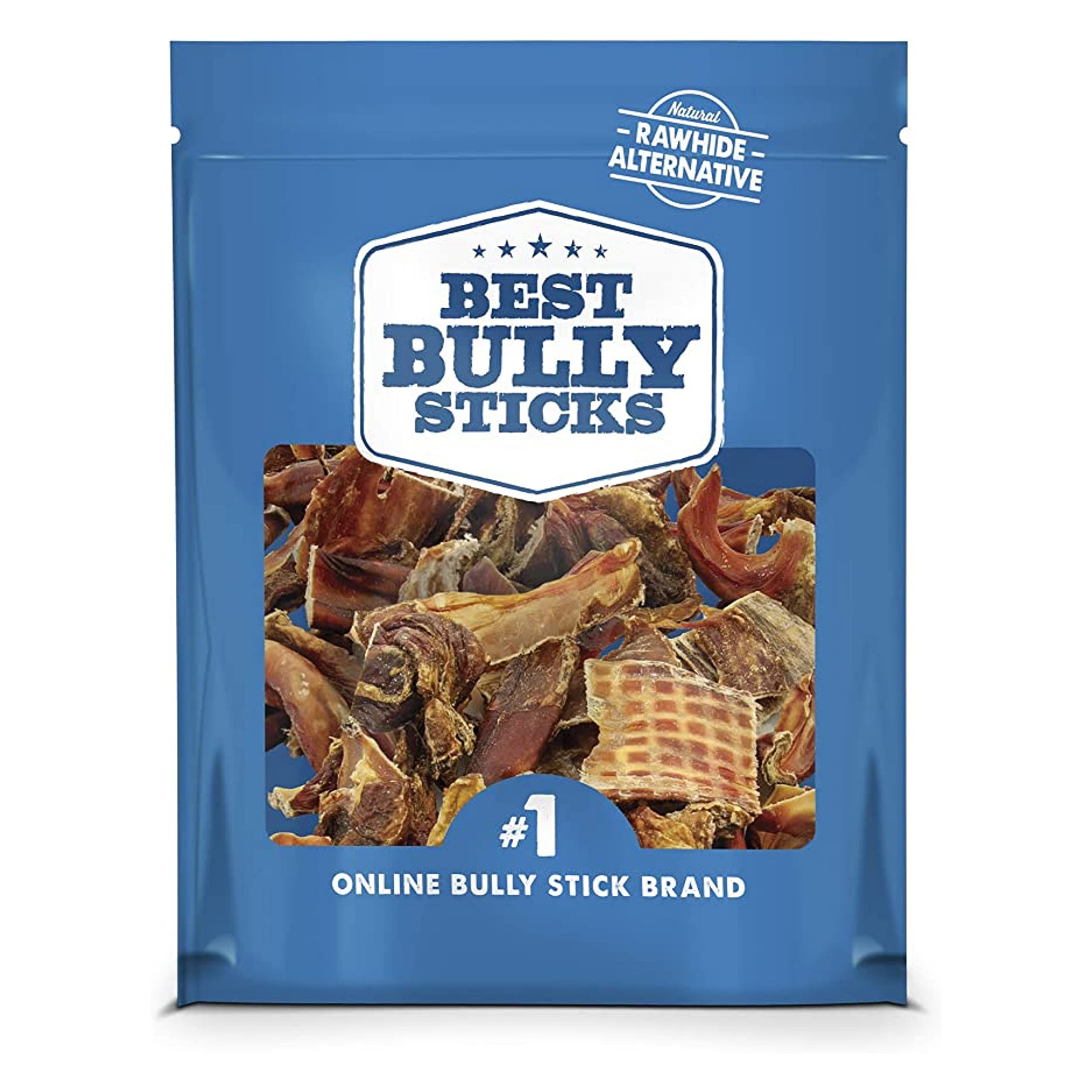 Best Bully Sticks Joint Jerky Gullet Bites pack closeup, natural beef chew for joint support.