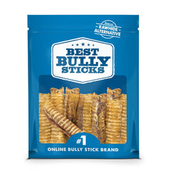 Best Bully Sticks premium 6-inch beef trachea chew promotes dental cleaning during regular chewing.